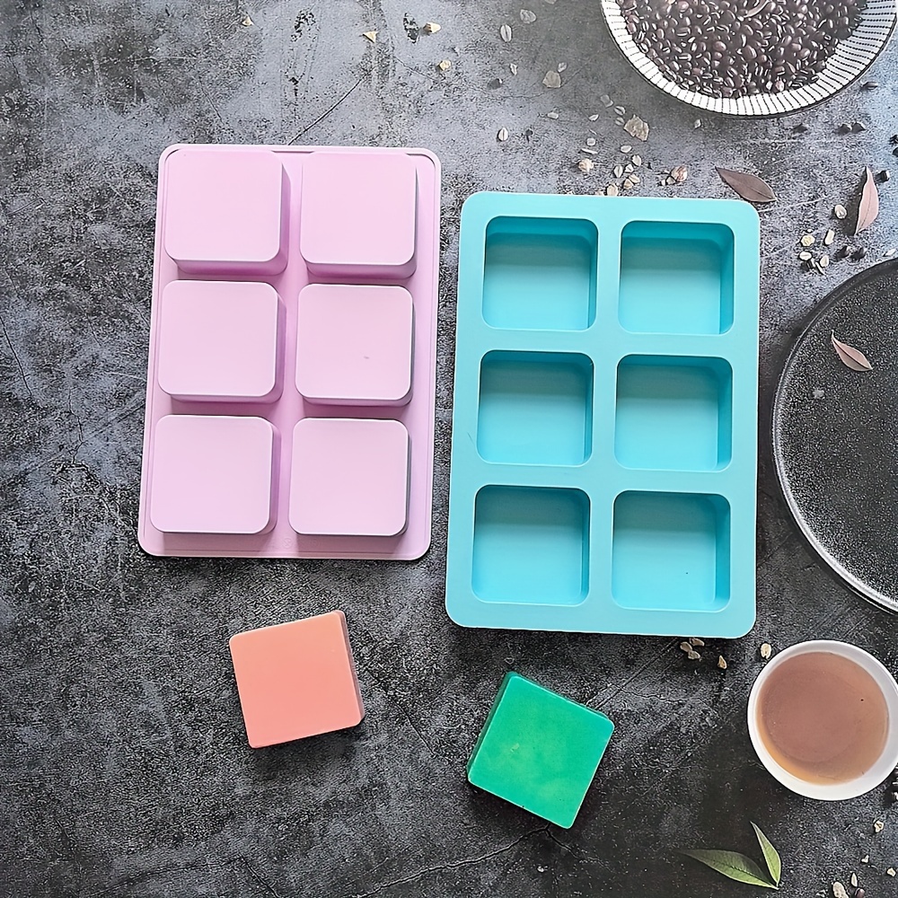 6 cavity Silicone Mold Square Shaped Fondant Chocolate - Temu New Zealand