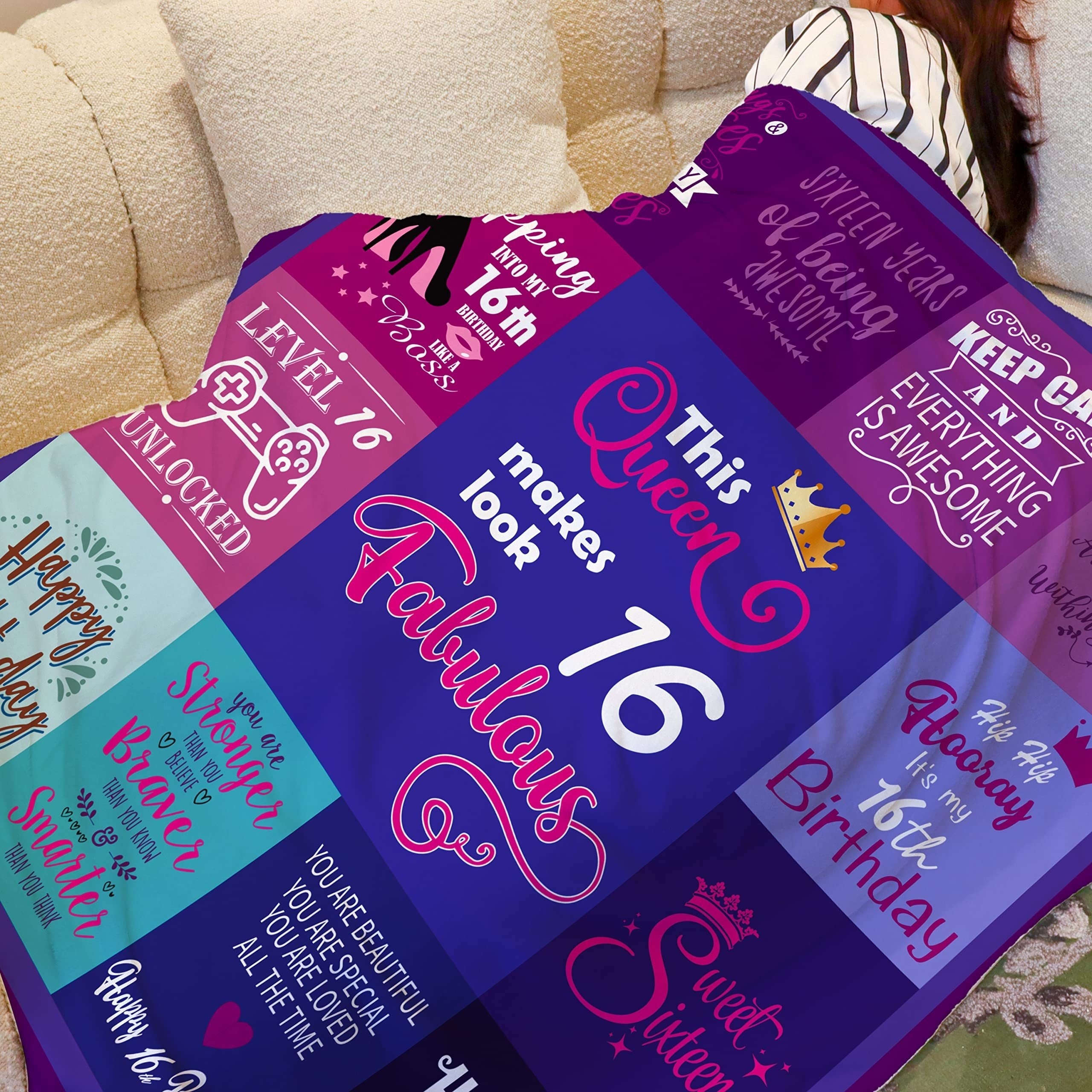 16th Birthday Gifts For Girls - 16th Birthday Decorations For Girl Blanket  - Gifts For 16 Year Old Girl - Gifts For Daughter Bestie Sister - 16th  Birthday Gift - Temu United Arab Emirates