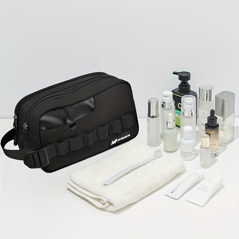 Makeup Bag,Convenient Cosmetic Bag With Separate Dry And Wet Compartments,  Travel Toiletry Bag