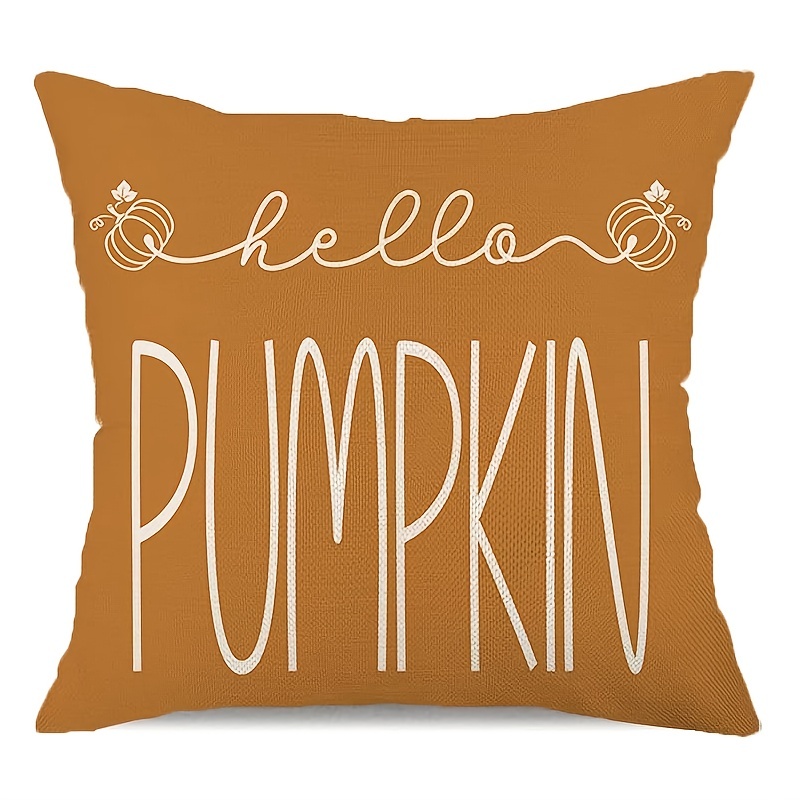 Hello Fall Truck Pillow