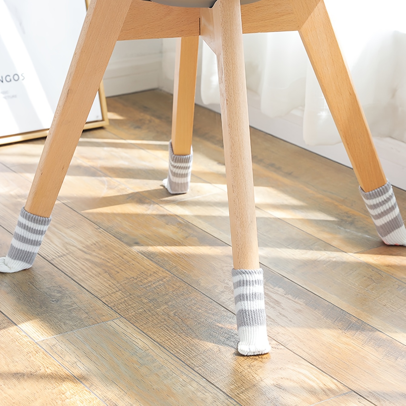  Funda para pies de mesa con diseño de patas de gato, calcetines  de silla de punto con bonito diseño de patas de gato para patas redondas  cuadradas, para patas de muebles