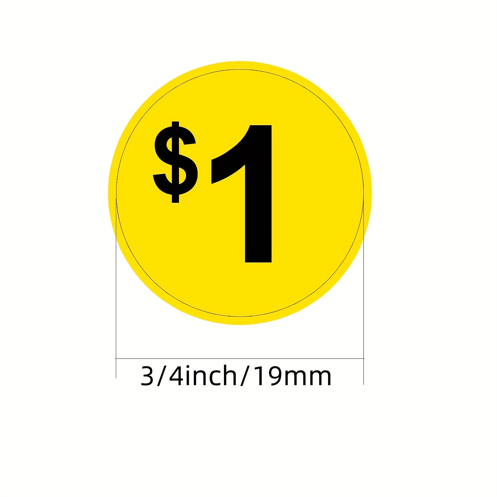 Price Stickers Pre-priced Pricing Labels Diameter Flea Market Pre-printed  Pricing Stickers For Retail - Temu
