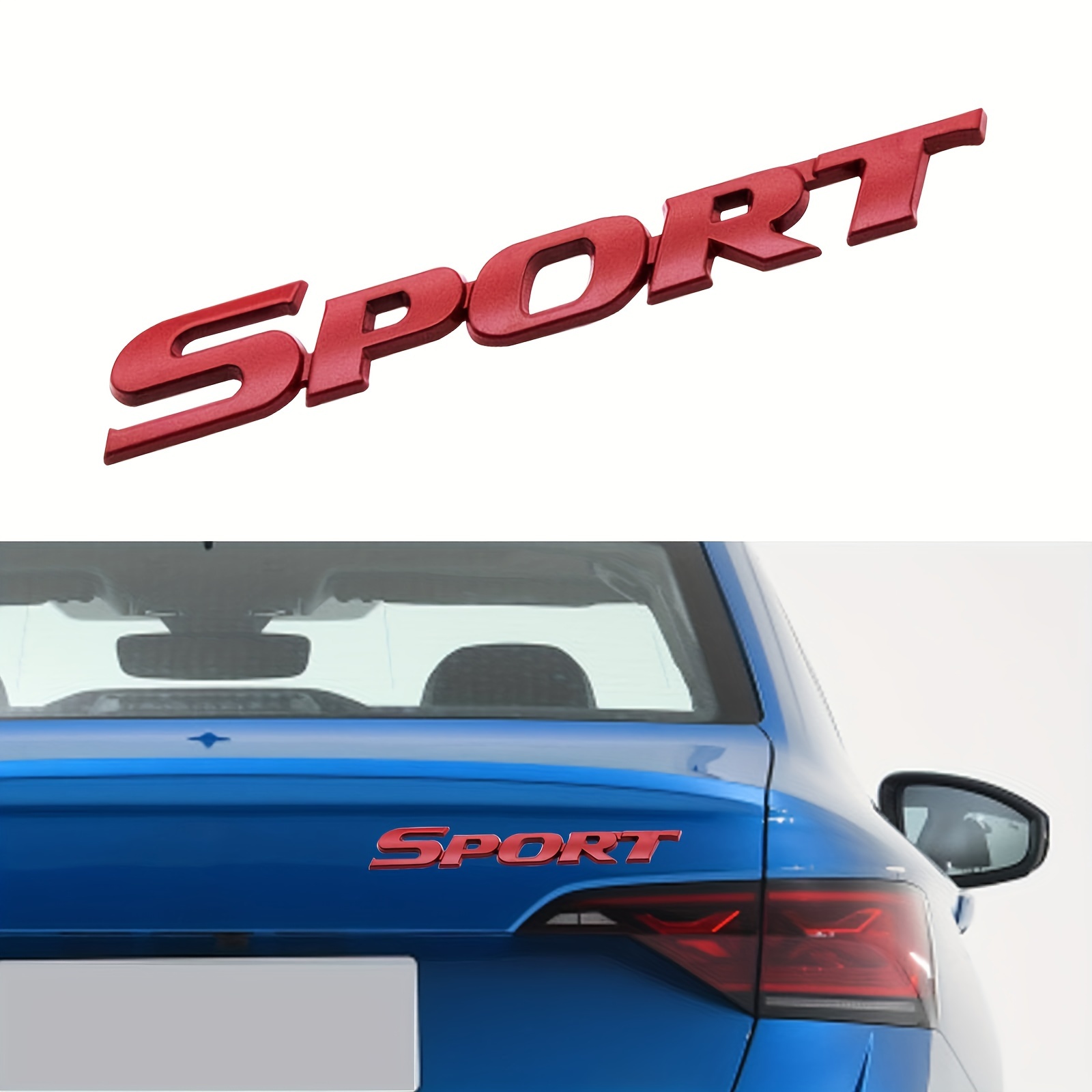 Ein Paar Sport-Emblem für Auto-Kotflügel, Seitenaufkleber,  Metall-Abzeichen, Emblem, Aufkleber für Sport : : Auto & Motorrad