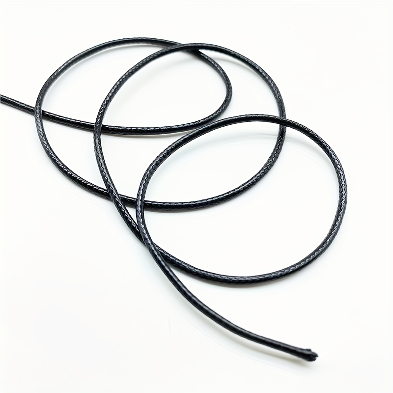 175 Yards Black Waxed Cord For Jewelry Making Diy Bracelet - Temu