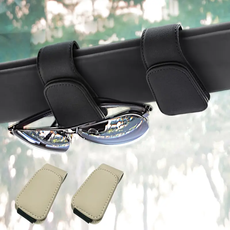 Magnetic Car Sunglasses Holder Visor Car Glasses Holder - Temu
