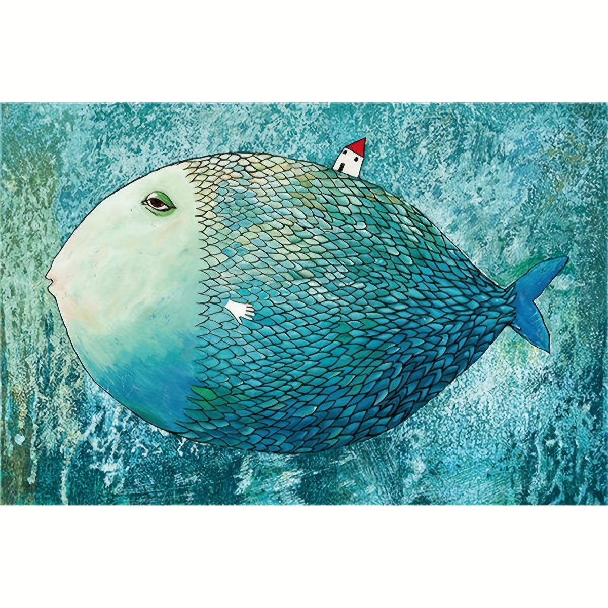 Canvas Poster Fisherman Fishing Painting Canvas Aesthetic - Temu