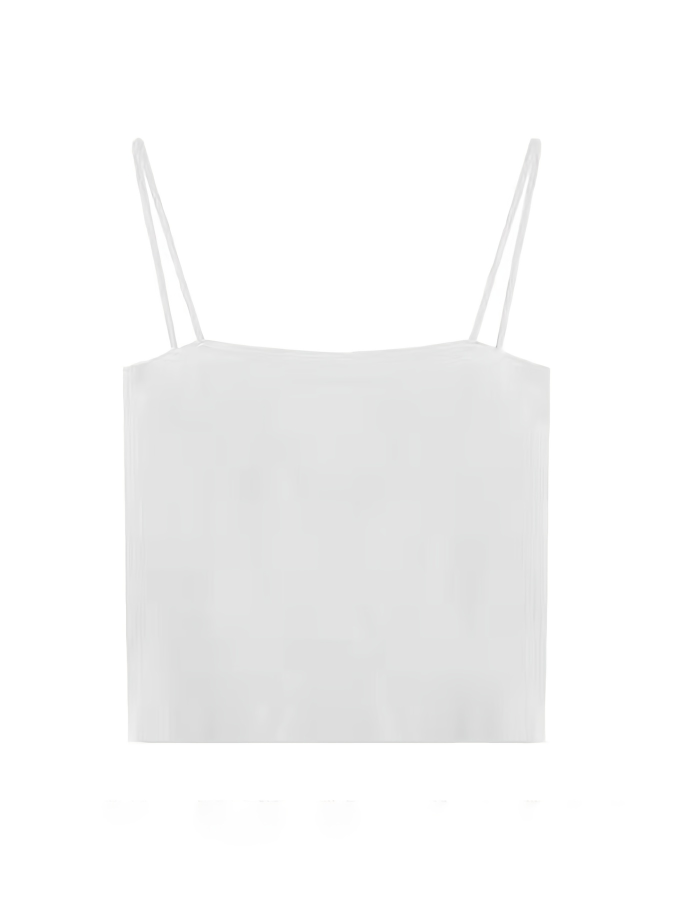 Girl's Solid Camisole Cami Top Chest Pads Comfy Undershirts - Temu