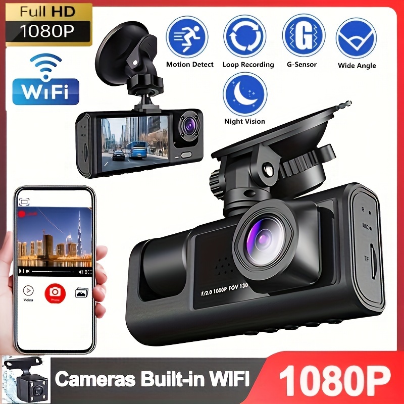 Crosstour Dash Cam, Full HD1080P, Loop Recording Motion Detection 