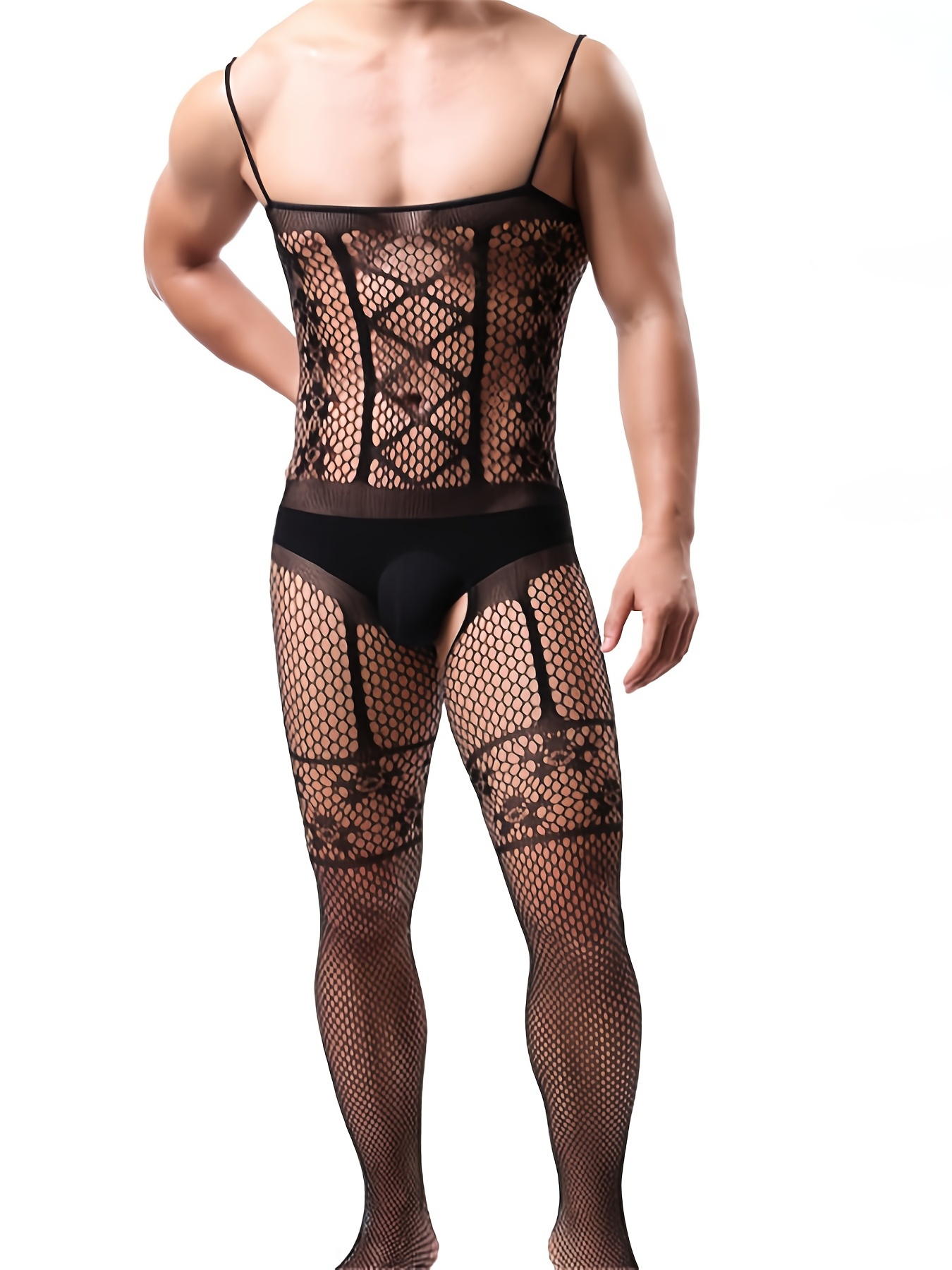 Sexy Mens See-through Underwear Pants Tight Leggings Trousers