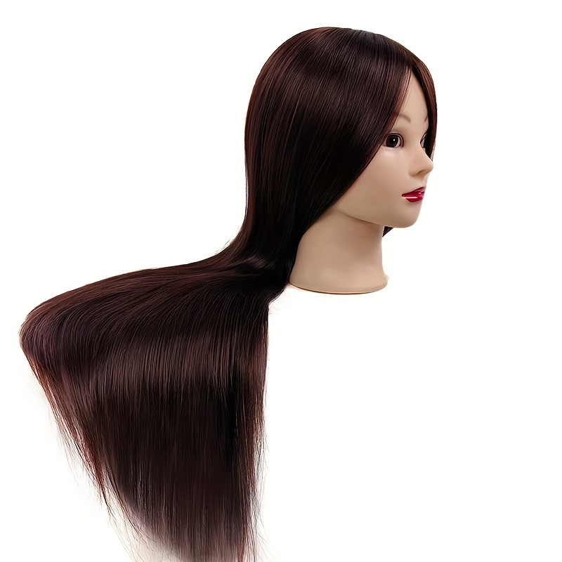 Training Head 26-28 Mannequin Head Synthetic Fiber Cosmetology