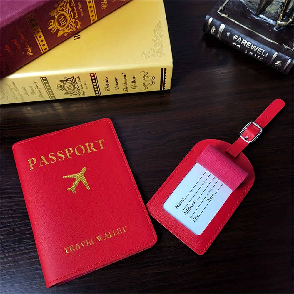 PU Leather ID Card Credit Card Passport Holder Wallet Men Women Travel  Business Documents Passport Cover Bag Passport Wallets - AliExpress