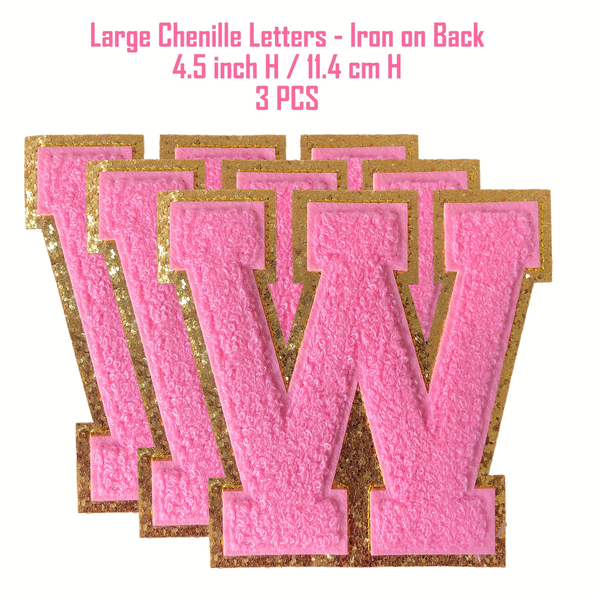 Colored Chenille Letter T O I H P 8 V R Iron Patch Letter - Temu