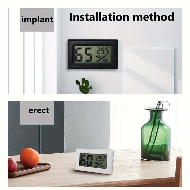 Mini Digital Thermometers, Fahrenheit Display, Embedded, Indoor