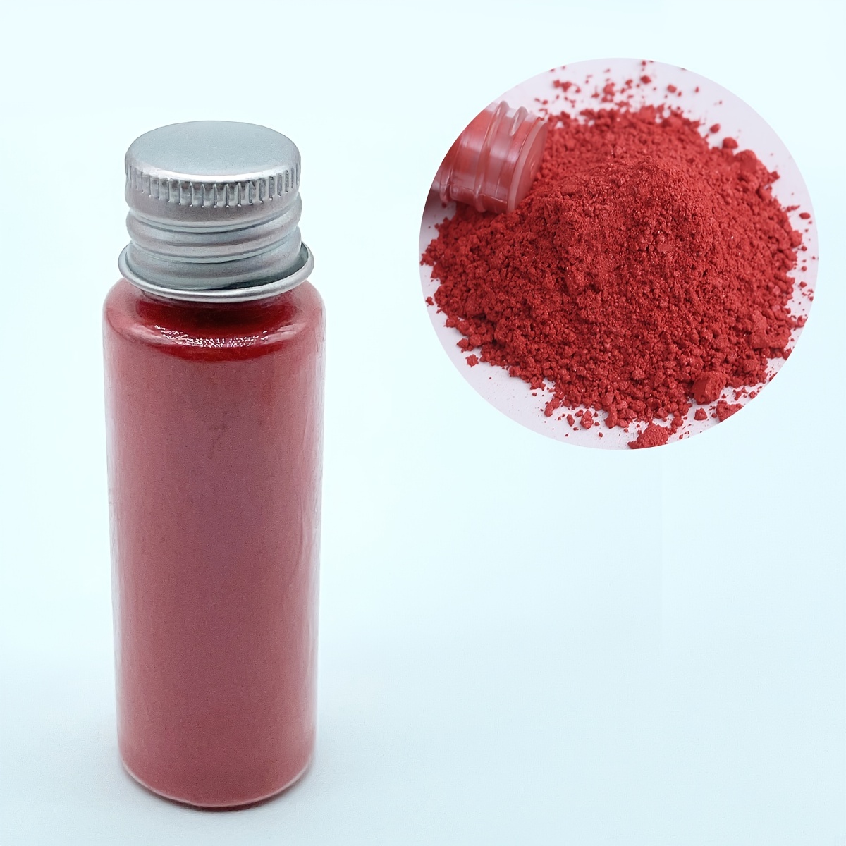Bottle Oriental Red Mica Powder Pigment For Nail Glitter - Temu
