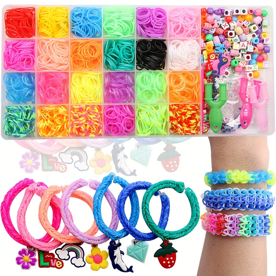 25 cell Rubber Band Bracelet Kit Loom Bracelet Making Kit - Temu