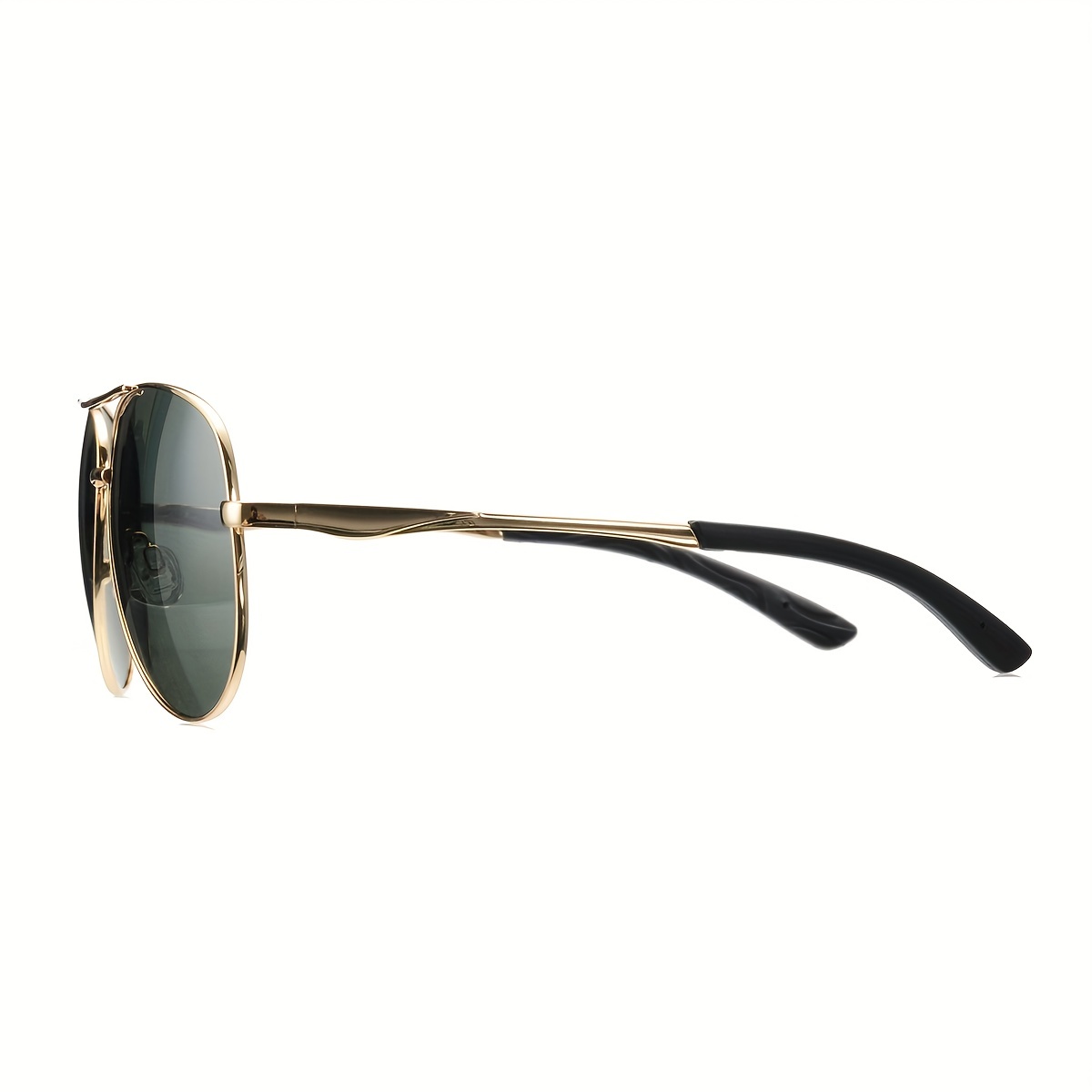 * Green Classic * Sports Men's Sunglasses, Spring Hinge Metal Frame UV Eye  Protection