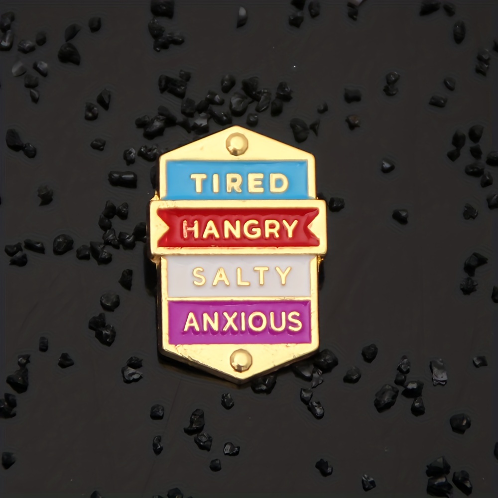 Metal Badge Social Expression Brooch Pin for Men
