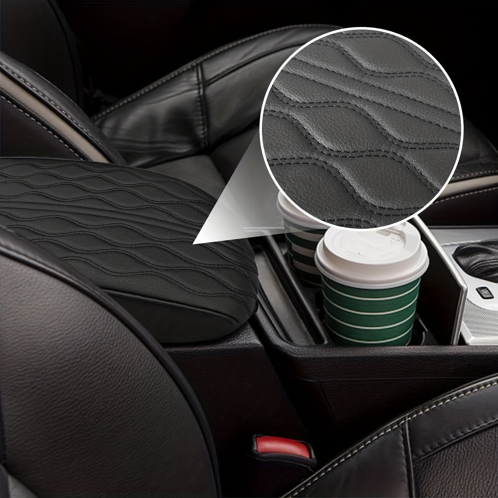 Leather Car Armrest Cushion Box Pad Memory Foam Arm Rest Mat Cover  Accessories