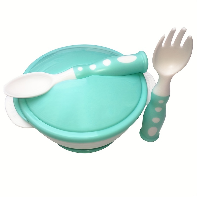 Feeding Bowl With Suction Cup, Silicone Spoon, Bpa Free Baby Led Weaning  Food Bowl, First Stage Self-feeding Utensils - Temu