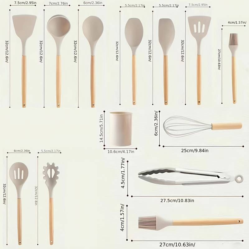 Lot De 3 Spatules Silicone Cuisine 28,5 Cm – Résistant à 315°C, Manche Long – Pour Pâtisserie Et Cuisson
