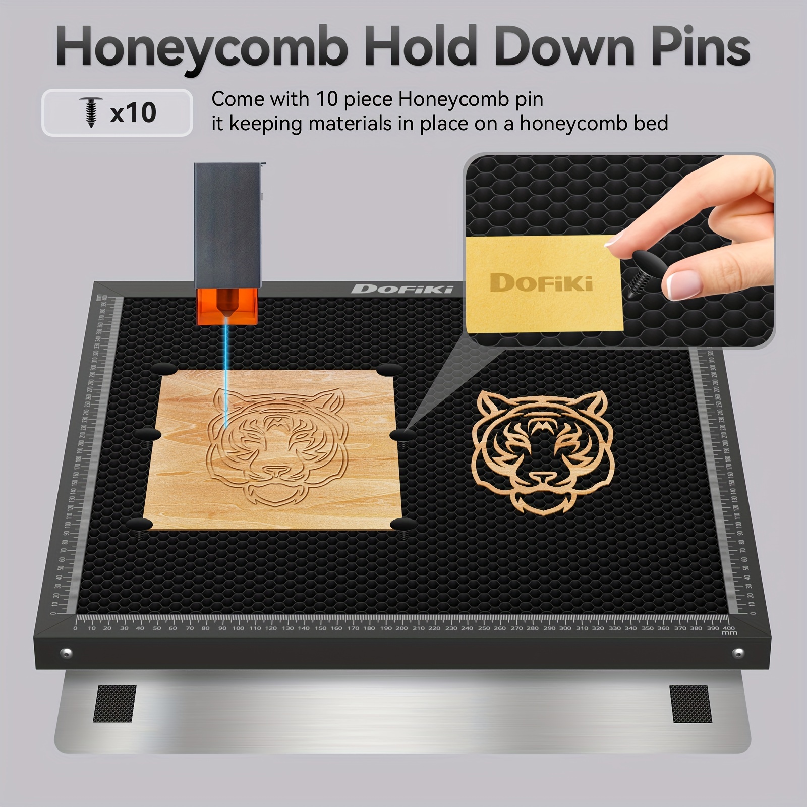 12.6*8.6 inch Honeycomb Work Bed Table for 40W CO2 Laser Engraver