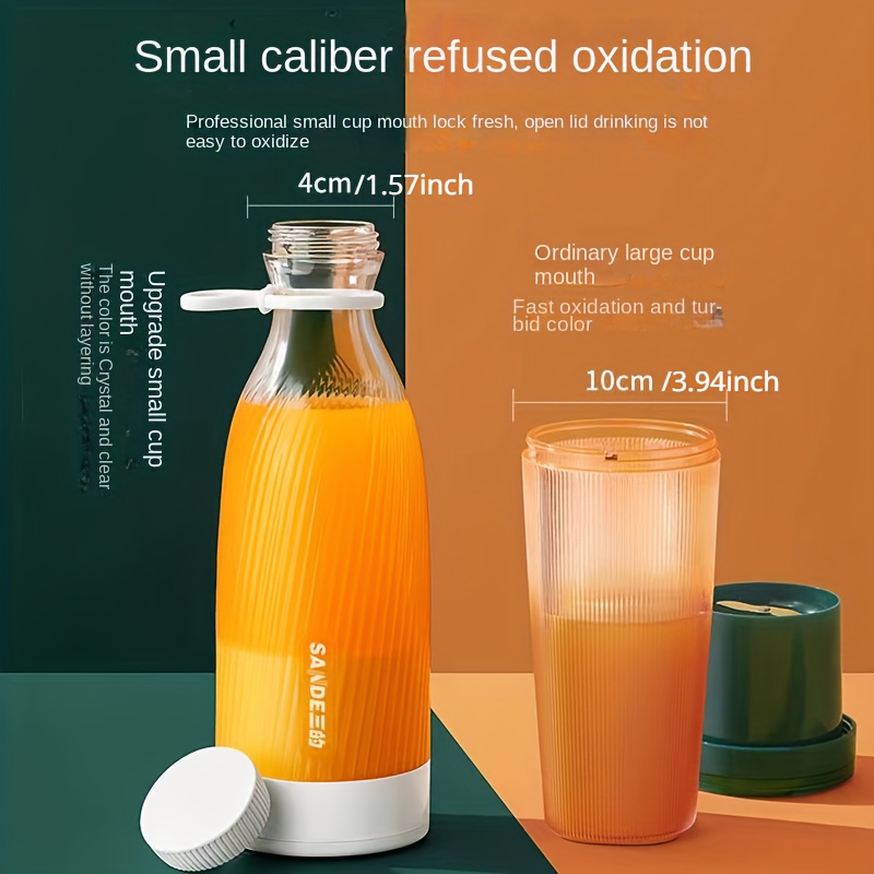 Fresh Juicer Blender Outdoor Portable Juice Blender Large Capacity Bottle  Blender Rechargeable - Temu