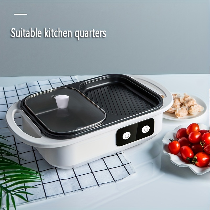 Electric Hot Pot Grill Barbecue Household Electric Hot Pot - Temu