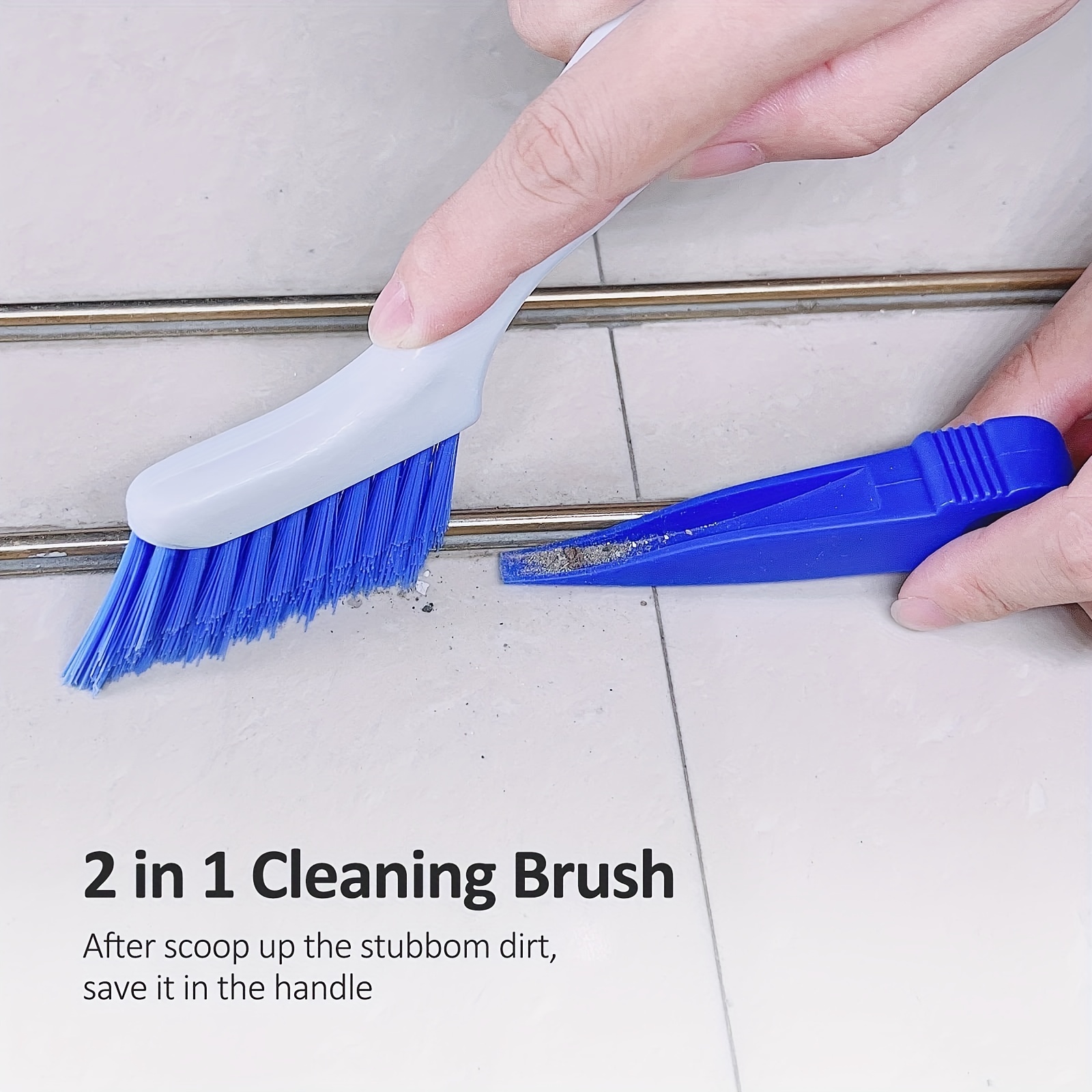 6)Hard Bristle Recess Crevice Cleaning Brush Household Tool Gap Cleaning  Brush