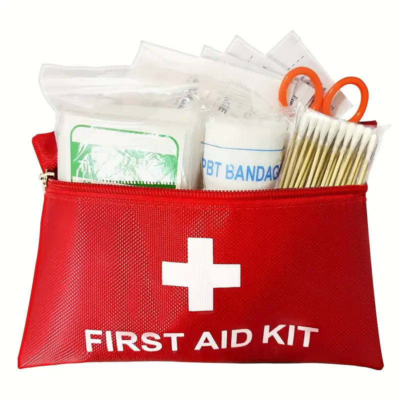 Small First Aid Kit Emergency Home Camping Travel Sports - Temu