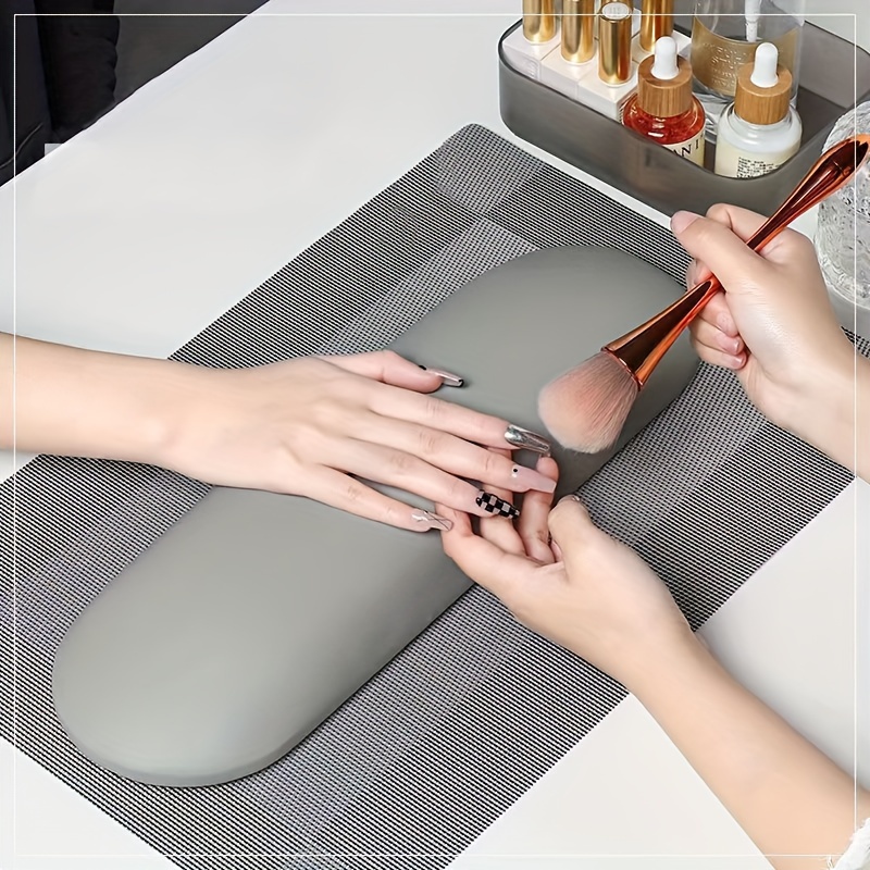 Nail Arm Rest Cushion, Nail Hand Cushion Microfiber Leather Manicure Hand  Pillow Stand Professional Nail Rest Table Desk Station for Nails Art