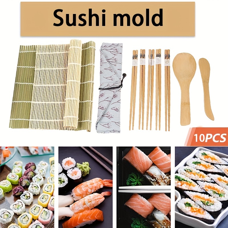 Sushi Making Kit, Sushi Mold, Sushi Mat, Chopsticks, Rice Spoon