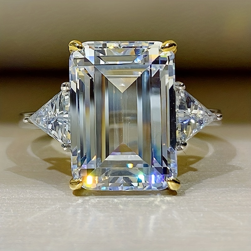 Yellow Cubic Zirconia Ring for Women