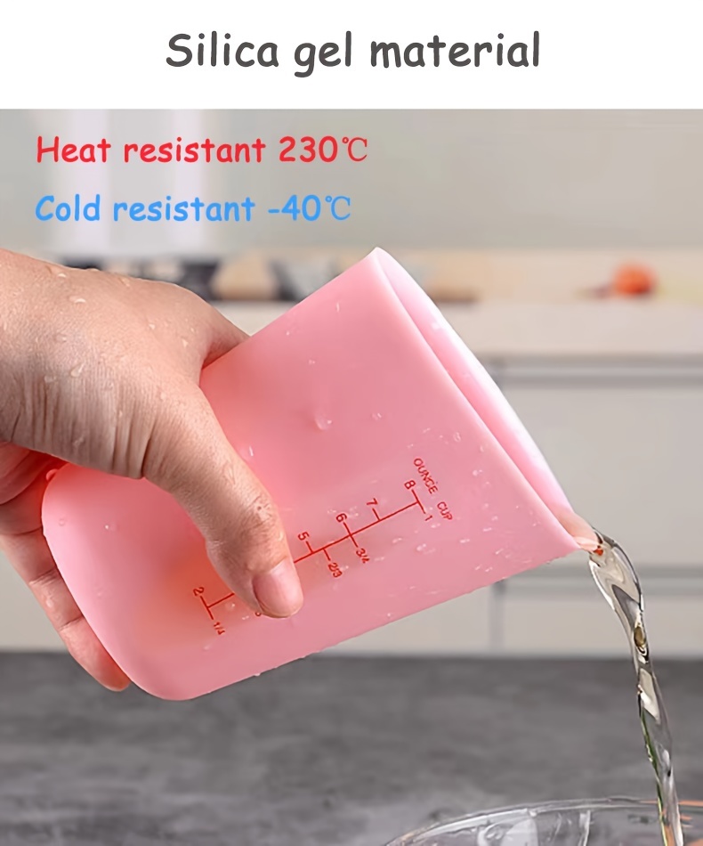 Source Reusable 250ml 500ml Baking Measuring Mixing Cup Silicone Measuring  Cups with Scale on m.