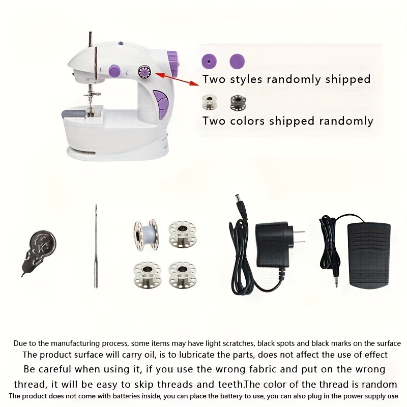 Mini Sewing Machine For Beginner Dual Speed Portable Machine - Temu