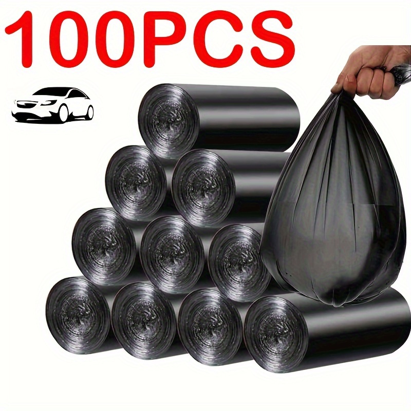 Drawstring Disposable Thick Garbage Bags, Disposable Small Plastic Bags,  Kitchen Bathroom Office Cleaning, Odorless Black Garbage Bags - Temu