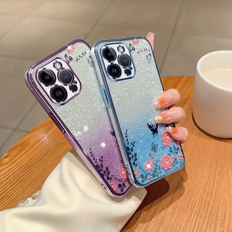 iPhone 11 Pro Max 8 Plus XS Max XR Bling Glitter Butterfly Cute