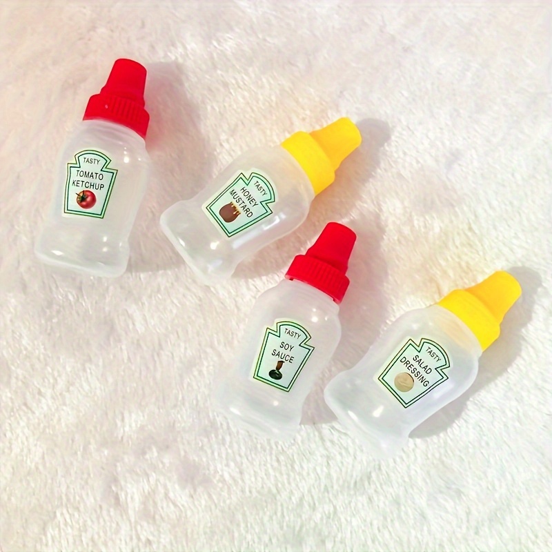 Mini Condiment Bottle Honey Mustard Squeeze Bottle Portable - Temu