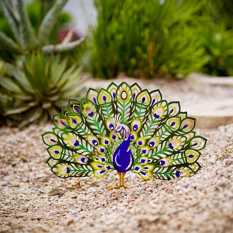Handmade Metal Ornament Pretty Peacock - Tango Zulu Imports