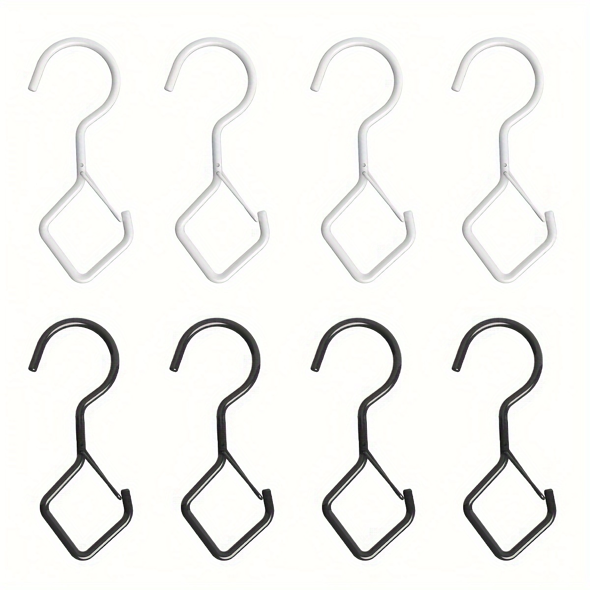 4pcs Shaped Hooks For Hanging Windproof S Hooks Heavy Duty Safety Buckle S  Hooks For Hanging