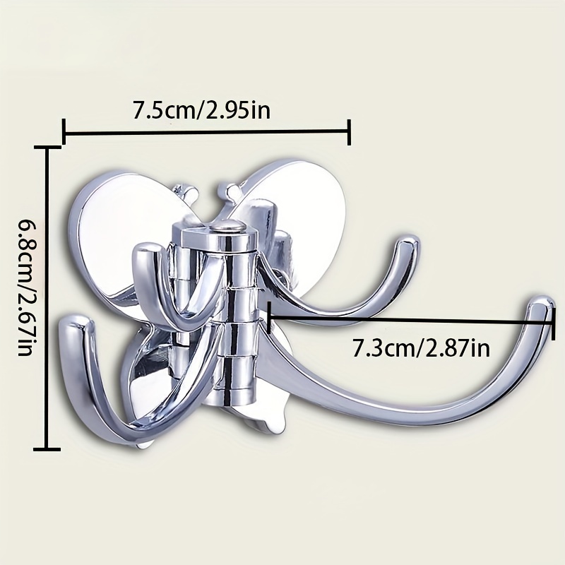 Rotating Butterfly Shape Hook Stainless Steel Hanging Coat - Temu