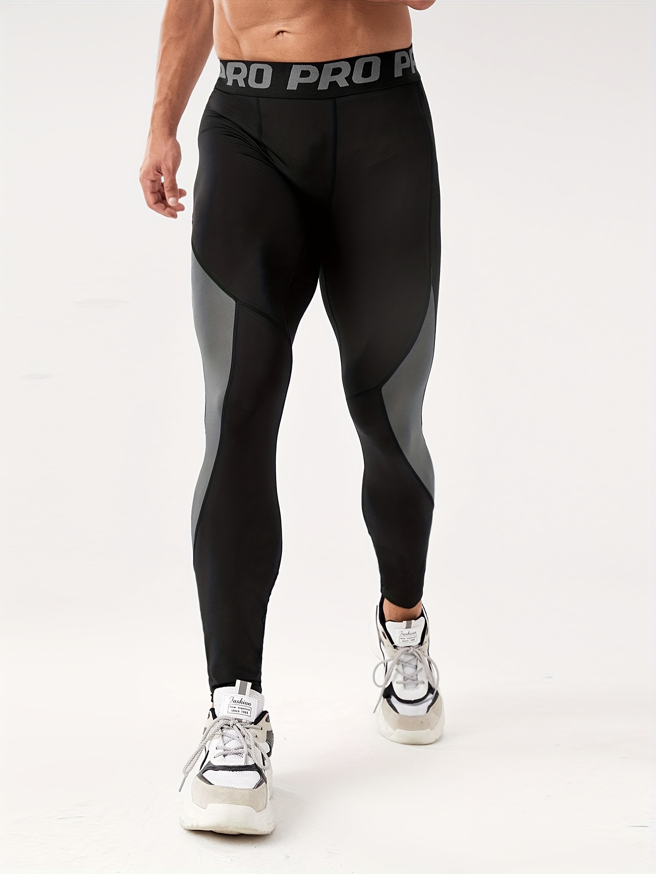Pantalones de compresión para correr para Hombre, mallas deportivas para  Fitness, pantalones largos de entrenamiento para