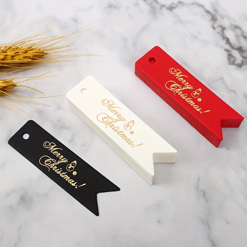 Christmas Gift Tags Kraft Paper Gift Tags Bronzing Merry - Temu United Arab  Emirates