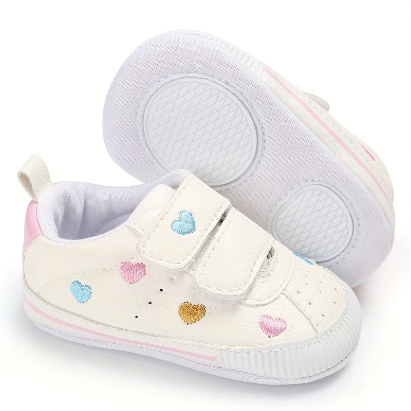 Fashionable Little Love Breathable Soft Sole Non-Slip Baby Shoes Newborn Cute Flat Comfortable Toddler Sneakers 0-18 Months