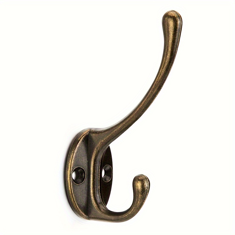 Brainerd 1-Hook X H Brushed Brass Decorative Wall Hook (35-lb Capacity), Gold Hooks For Mudroom