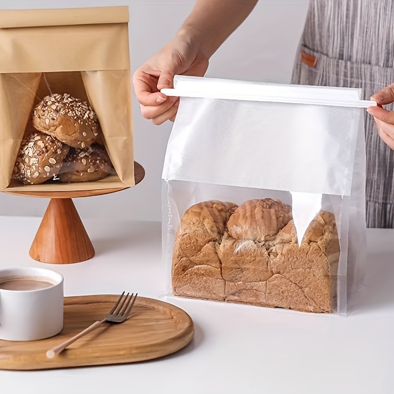 White Machine Glazed Bread Bags - Sub Bag - Small Loaf, 4 1/2 x 2 x 16