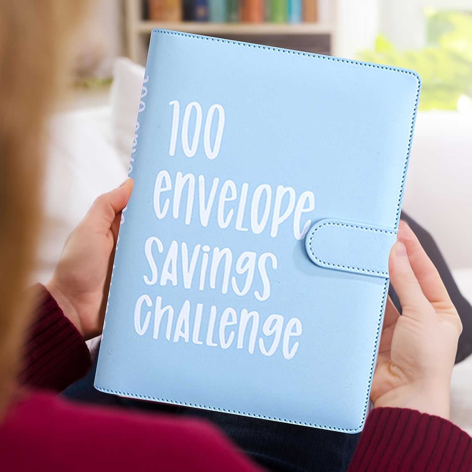 Carpeta de desafío de 100 sobres, forma fácil y divertida de ahorrar $  5,050, carpeta de desafíos de ahorro, carpeta de presupuesto con sobres de  efectivo, libro planificador de presupuesto