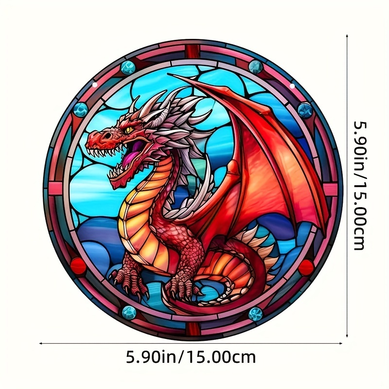Acrylic Dragon Hanging Dyed Sun Catcher Dragon Dyed Window - Temu