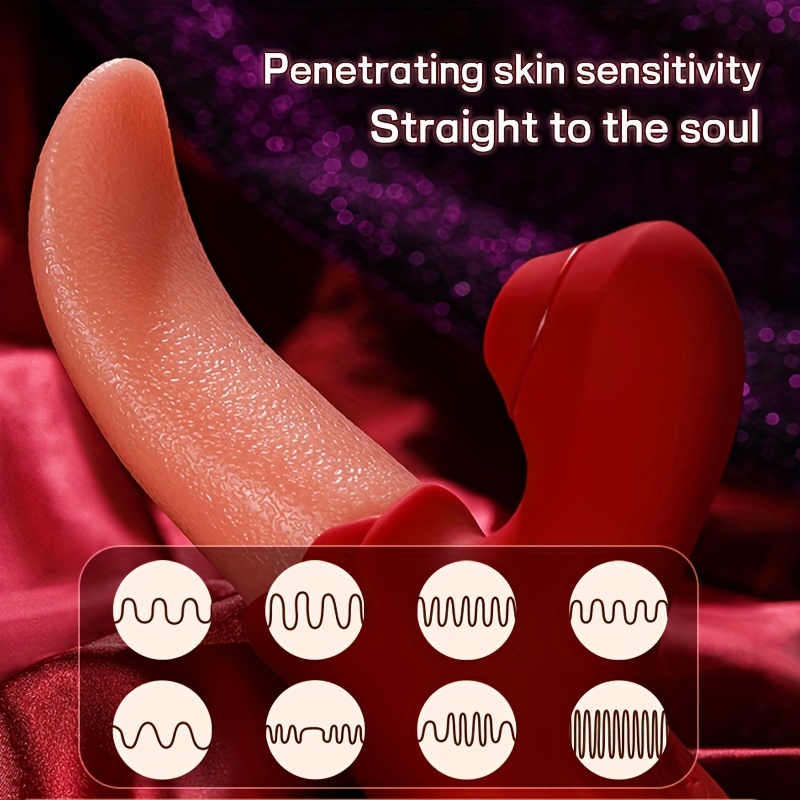  Adult Sex Toys for Women Rose Sex Toy Clitoral Vibrator Rose  Toys, Rose Sex Stimulator for Women Female Couples Sex Toys, G spot Nipple  Stimulator with 9 Tapping, Adult Toy Licking