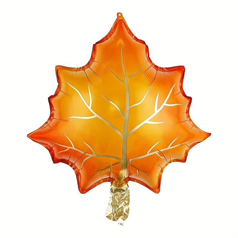 10pcs, Fall Balloons Autumn Theme Party Decorations Fall Foil Balloons  Pumpkin Balloons Maple Leaves Pine Nut Balloons Fox And Squirrel Balloons  For F