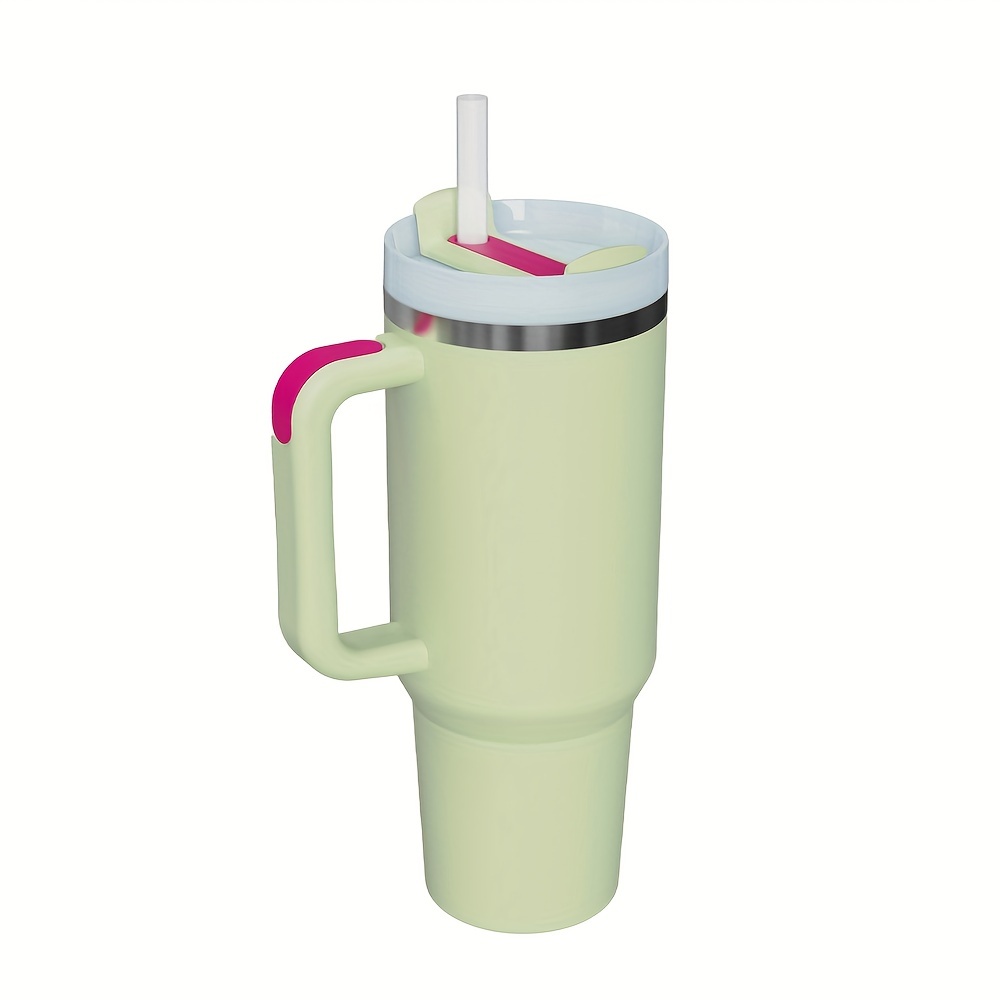 40 Oz Tumbler With Handle Flip and Straw One Lid Dual Ways to 